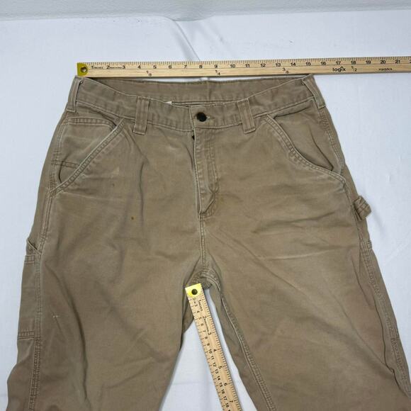 Carhartt Tan Work Pants Relaxed Fit Men’s Size (See Measurements) - Picture 6 of 7